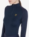Equestro koszulka z długim rękawem, navy/yellow, roz. M