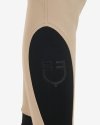 Equestro Women's slim fit grip breeches with logo incense