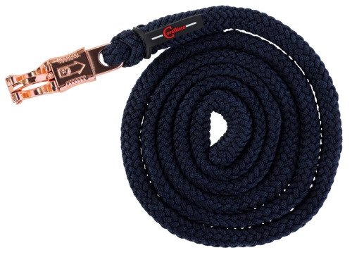 Uwiąz dla konia Classy, bezpieczny karabińczyk, 200 cm, Covalliero granat