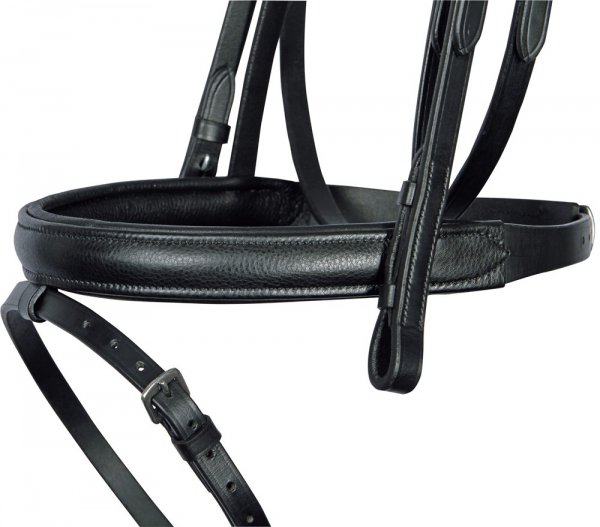 Ogłowie Nero Soft z miękkiej skóry Full czarne wykończenie Harrys Horse