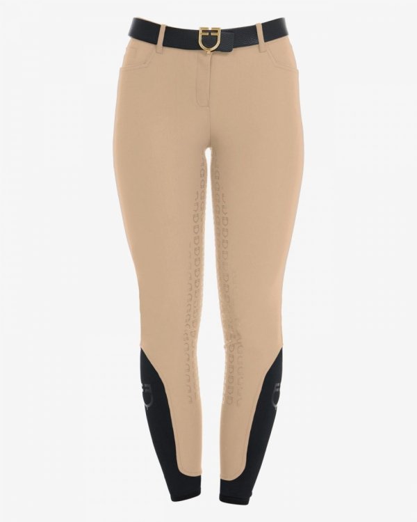 Equestro Women's full grip slim fit breeches incense