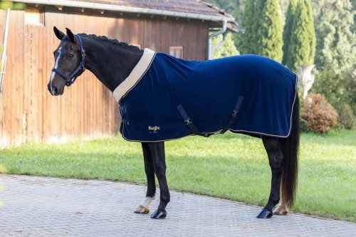 Derka polarowa dla konia RugBe Royal, ciemnoniebieski, Covalliero