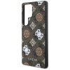 Guess 4G Printed Colored Peony Pattern MagSafe - Etui do Samsung Galaxy S25 Ultra (brązowy)