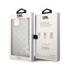 Karl Lagerfeld Monogram Iridescent - Etui iPhone 14 Plus (srebrny)