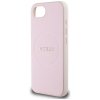 Guess Grained Ring MagSafe - Etui do iPhone 16e (różowy)