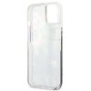 Guess Liquid Glitter Flower – Etui iPhone 13 mini (niebieski)