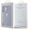 Guess Hot Stamp 4G Pattern Triangle Metal Logo - Etui do iPhone 16 (fioletowy)