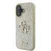 Guess Fixed Glitter Big 4G - Etui iPhone 16 Plus (złoty)