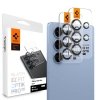 Spigen Optik Pro GLAS.TR EZ Fit Camera Protector 2-Pack - Szkło ochronne na obiektyw do Samsung Galaxy S25 Ultra (2 szt) (Czarny