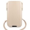 Guess Saffiano Pouch - Torebka na telefon S/M max 6.1 (złoty)