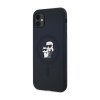 Karl Lagerfeld Silicone Karl & Choupette MagSafe - Etui iPhone 11 (czarny)