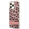 Guess Leopard Electro Stripe - Etui iPhone 13 Pro (Pink)