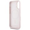 Karl Lagerfeld Silicone Double Heads And Circle MagSafe - Etui do iPhone 16 (różowy)