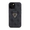 Guess Grip Stand 4G Triangle Strass Logo - Etui iPhone 15 (czarny)