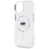 Karl Lagerfeld IML Metal Karl Head MagSafe - Etui do iPhone 15 (biały)