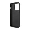 Guess Saffiano Metal Logo Stripes - Etui iPhone 14 Pro (czarny)