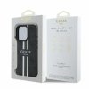 Guess 4G Printed Stripes MagSafe - Etui iPhone 16 Pro Max (czarny)