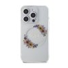 Guess IML Flowers Wreath MagSafe - Etui iPhone 15 Pro (przezroczysty)