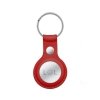 Crong Leather Case with Key Ring – Skórzane etui ochronne brelok do Apple AirTag (czerwony)
