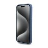 Guess 4G Bottom Stripe Metal Logo Collection - Etui iPhone 15 Pro (niebieski)