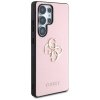 Guess Grained Big 4G Logo Small Classic Logo - Etui do Samsung Galaxy S25 Ultra (różowy)