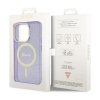 Guess Glitter Gold MagSafe - Etui iPhone 14 Pro (Purpurowy)