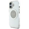 Guess IML Metal Colored Circle Classic Logo MagSafe - Etui do iPhone 16 (szary)