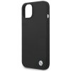 BMW Liquid Silicone Case Metal Logo – Etui iPhone 14 (Czarny)