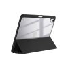 Crong PrimeFolio – Etui iPad 11 (2025) / iPad 10.9” (2022) z podstawką i schowkiem na Apple Pencil (czarny/przezroczysty)