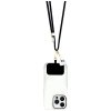 Hello Kitty Patch & Kitty Head Charm - Uniwersalny pasek / smyczka do telefonu (czarny)