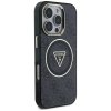 Guess IML Metal Glitter 4G Circle Triangle MagSafe - Etui do iPhone 16 Pro Max (czarny)