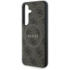 Guess Leather 4G Colored Ring Classic Logo MagSafe - Etui do Samsung Galaxy S25 (brązowy)