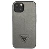 Guess Saffiano Triangle Logo Case – Etui iPhone 13 mini (srebrny)