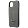 Guess Saffiano Triangle Logo Case – Etui iPhone 13 mini (srebrny)