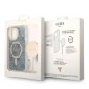 Guess Bundle Pack MagSafe 4G - Zestaw etui + ładowarka MagSafe iPhone 14 Pro Max (niebieski/złoty)