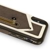 Zizo Nebula Wallet Case - Skórzane etui iPhone X z kieszeniami na karty + saszetka na zamek + szkło 9H na ekran (Dark Brown/Brow