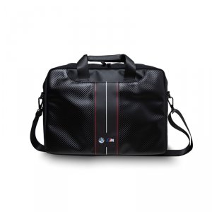 BMW Carbon Red Stripes - Torba na notebooka 16 (czarny)