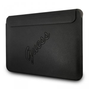 Guess Saffiano Script Computer Sleeve - Etui na notebooka 13 (czarny)
