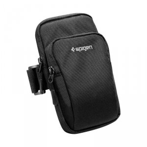 Spigen A702 Dynamic Shield Armband - Etui / Sportowa opaska na ramię na smartfon do 6.9 (Czarny)