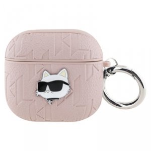 Karl Lagerfeld Monogram Choupette Head - Etui AirPods 4 (różowy)