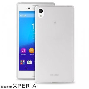 PURO Ultra Slim 0.3 Cover MFX - Zestaw etui + folia na ekran Xperia M4 AQUA (półprzezroczysty)