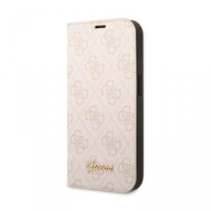 Guess 4G Metal Camera Outline Booktype Case - Etui iPhone 14 Pro Max (rózowy)