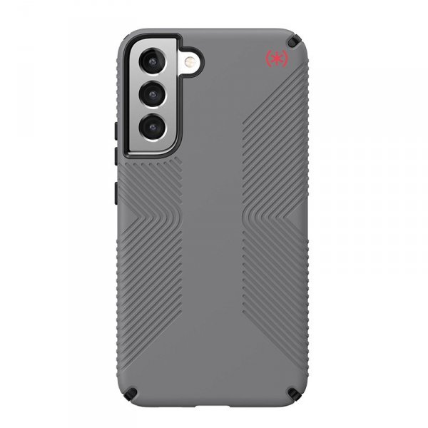 Speck Presidio2 Grip - Etui Samsung Galaxy S22+ z powłoką MICROBAN (Graphite Grey/Black)