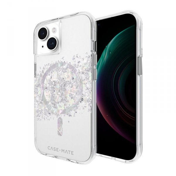 Case-Mate Karat MagSafe - Etui iPhone 15 / iPhone 14 / iPhone 13 zdobione masą perłową (A Touch of Pearl)