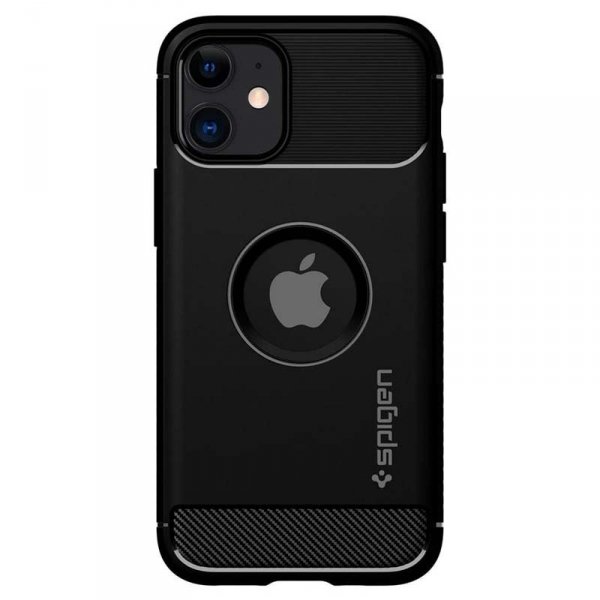 Spigen Rugged Armor - Etui do iPhone 12 / iPhone 12 Pro (Czarny)