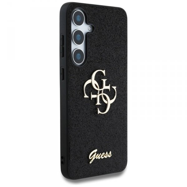 Guess Fixed Glitter Big 4G Metal Logo - Etui do Samsung Galaxy S25 (czarny)
