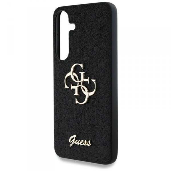 Guess Fixed Glitter Big 4G Metal Logo - Etui do Samsung Galaxy S25 (czarny)