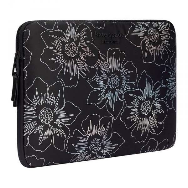 Kate Spade New York Puffer Sleeve - Pokrowiec MacBook Pro 14&quot; / Notebook 14&quot; (Hollyhock Iridescent Black)