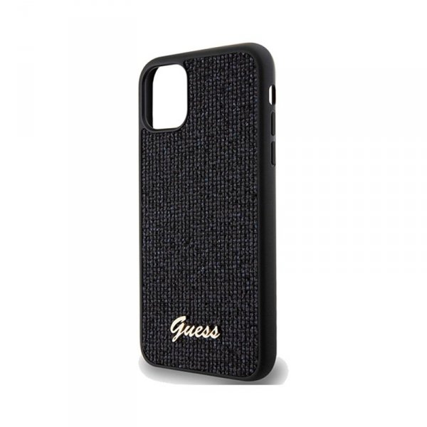 Guess Disco Metal Script - Etui iPhone 11 (czarny)