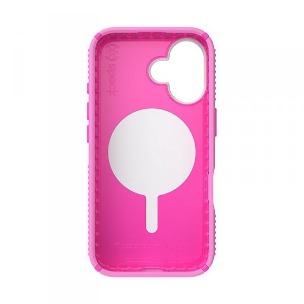 Speck Presidio2 Grip ClickLock & MagSafe - Etui iPhone 16 (True Pink / Shocking Pink / White)